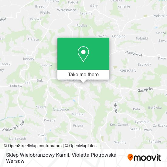 Sklep Wielobranżowy Kamil. Violetta Piotrowska map