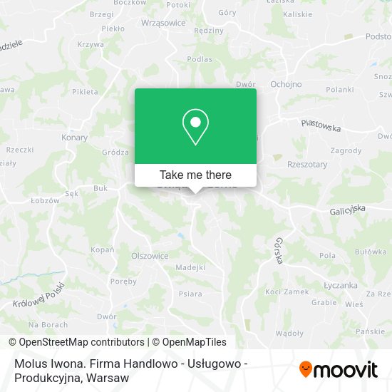 Molus Iwona. Firma Handlowo - Usługowo - Produkcyjna map