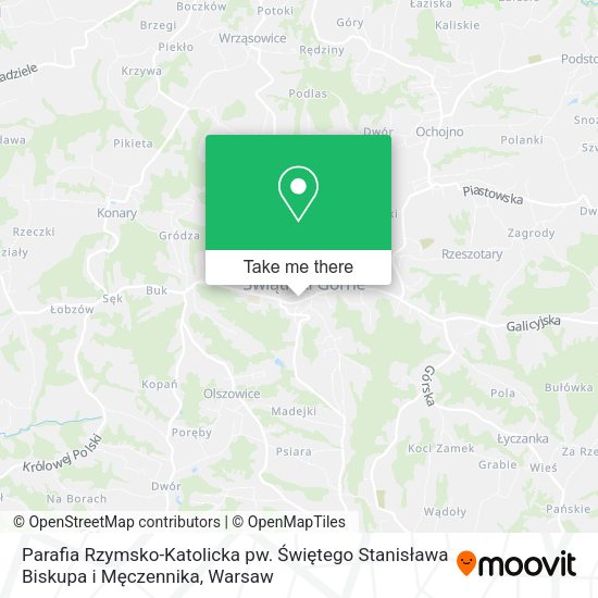 Parafia Rzymsko-Katolicka pw. Świętego Stanisława Biskupa i Męczennika map