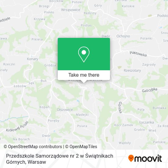 Przedszkole Samorządowe nr 2 w Świątnikach Górnych map