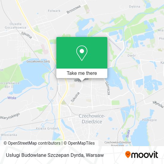 Usługi Budowlane Szczepan Dyrda map