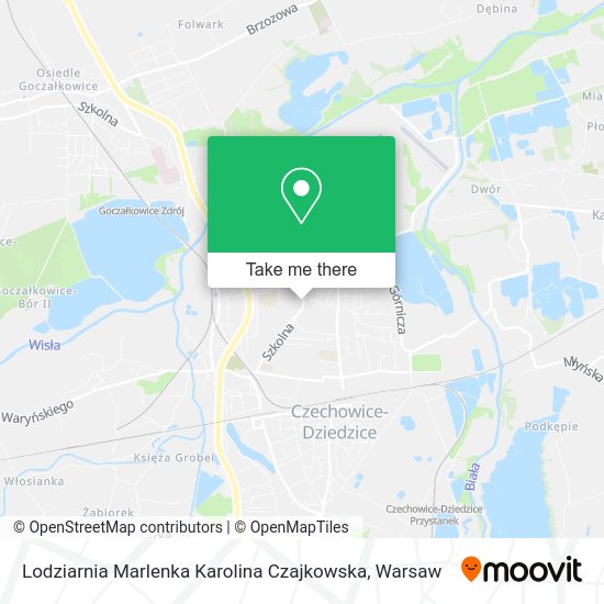 Lodziarnia Marlenka Karolina Czajkowska map