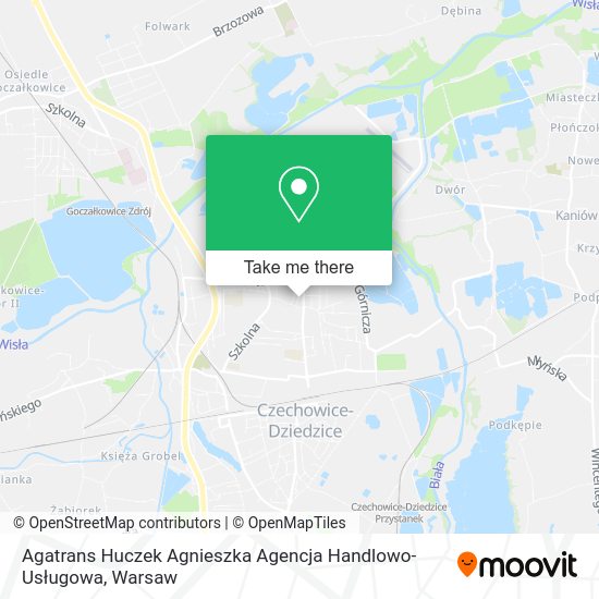 Agatrans Huczek Agnieszka Agencja Handlowo-Usługowa map