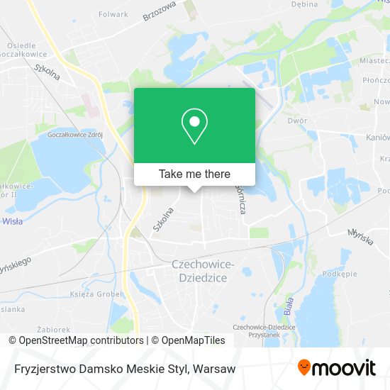 Fryzjerstwo Damsko Meskie Styl map