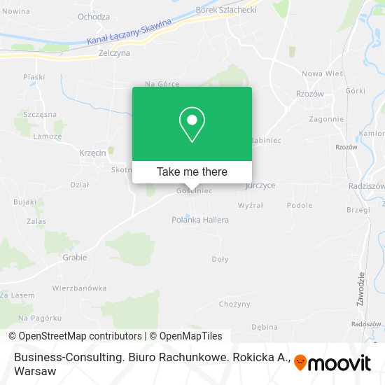 Business-Consulting. Biuro Rachunkowe. Rokicka A. map