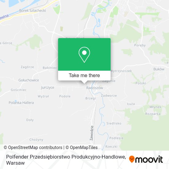 Polfender Przedsiębiorstwo Produkcyjno-Handlowe map