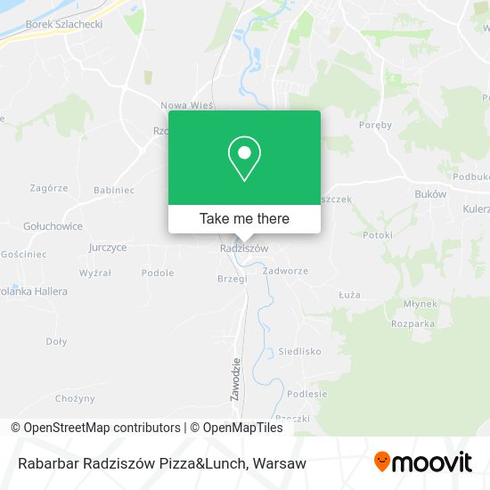 Rabarbar Radziszów Pizza&Lunch map