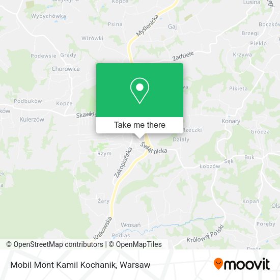 Mobil Mont Kamil Kochanik map