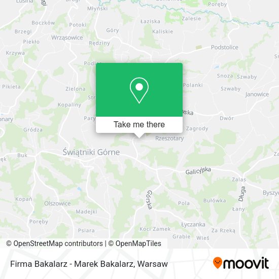 Firma Bakalarz - Marek Bakalarz map