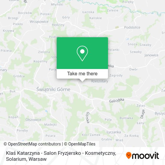 Klaś Katarzyna - Salon Fryzjersko - Kosmetyczny, Solarium map