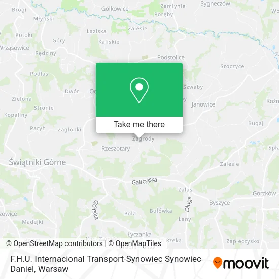Карта F.H.U. Internacional Transport-Synowiec Synowiec Daniel