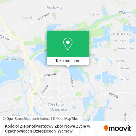 Kościół Zielonoświątkowy Zbór Nowe Życie w Czechowicach-Dziedzicach map
