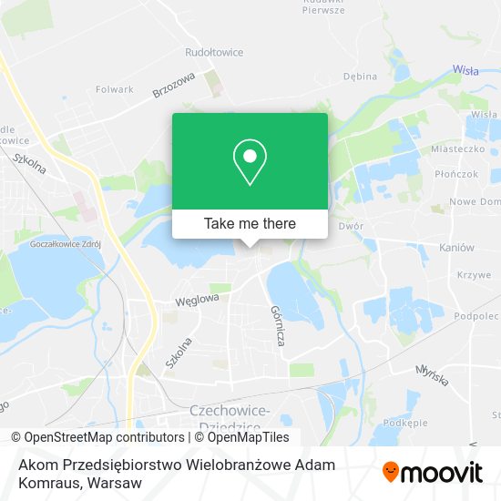 Akom Przedsiębiorstwo Wielobranżowe Adam Komraus map