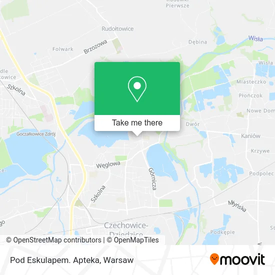 Карта Pod Eskulapem. Apteka