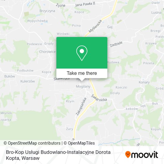 Bro-Kop Usługi Budowlano-Instalacyjne Dorota Kopta map