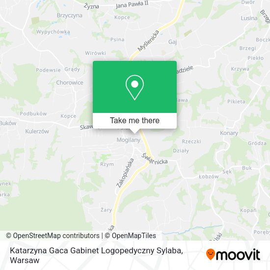 Katarzyna Gaca Gabinet Logopedyczny Sylaba map