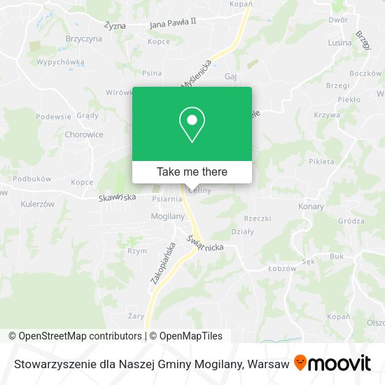 Stowarzyszenie dla Naszej Gminy Mogilany map