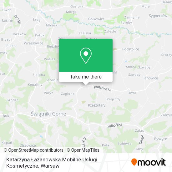 Katarzyna Łazanowska Mobilne Usługi Kosmetyczne map