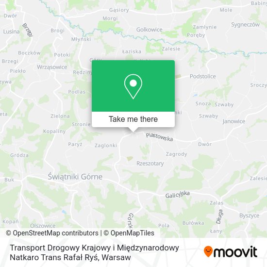 Transport Drogowy Krajowy i Międzynarodowy Natkaro Trans Rafał Ryś map