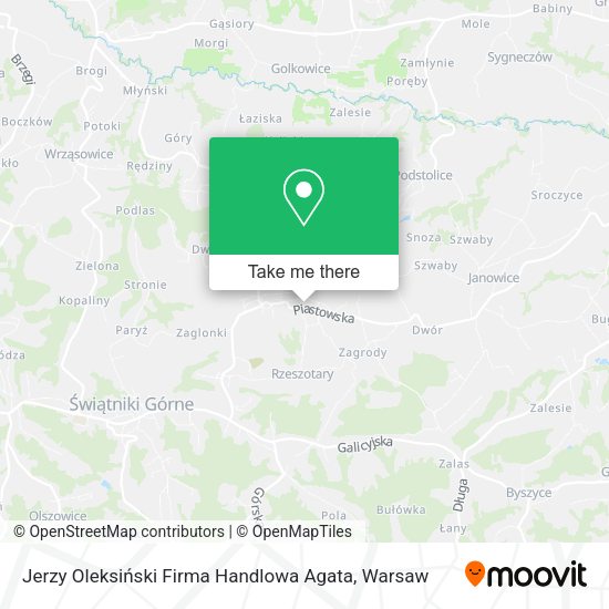 Jerzy Oleksiński Firma Handlowa Agata map