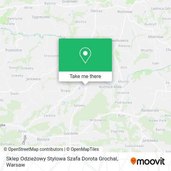 Sklep Odzieżowy Stylowa Szafa Dorota Grochal map