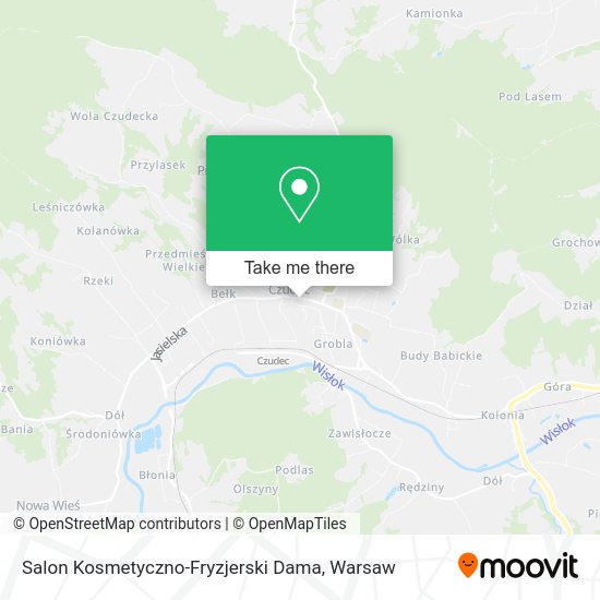 Карта Salon Kosmetyczno-Fryzjerski Dama