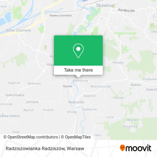 Radziszowianka Radziszów map