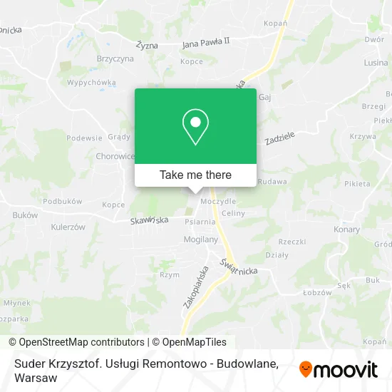 Suder Krzysztof. Usługi Remontowo - Budowlane map