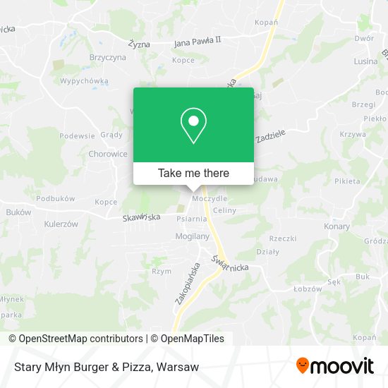 Карта Stary Młyn Burger & Pizza