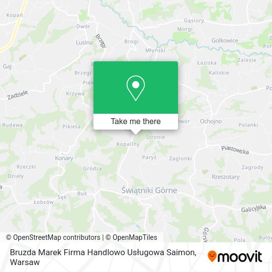 Bruzda Marek Firma Handlowo Usługowa Saimon map