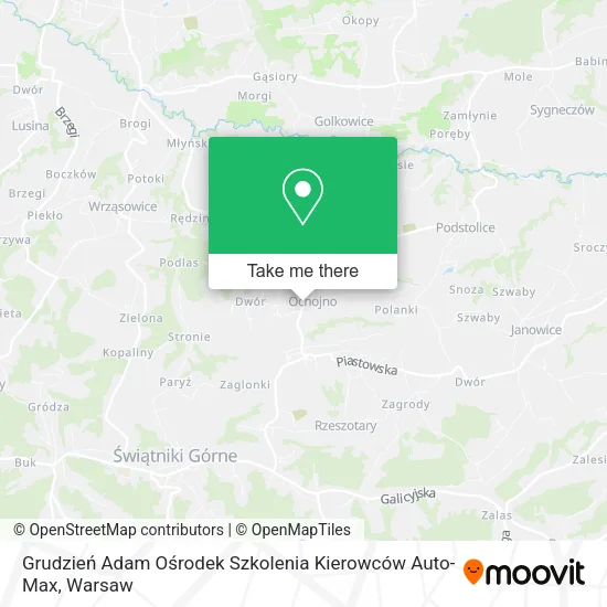 Карта Grudzień Adam Ośrodek Szkolenia Kierowców Auto-Max