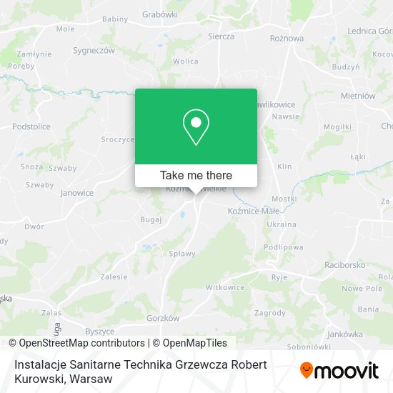 Instalacje Sanitarne Technika Grzewcza Robert Kurowski map