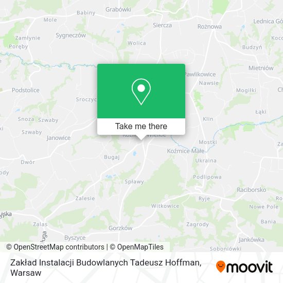 Zakład Instalacji Budowlanych Tadeusz Hoffman map