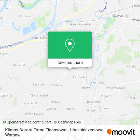 Klimas Dorota Firma Finansowo - Ubezpieczeniowa map