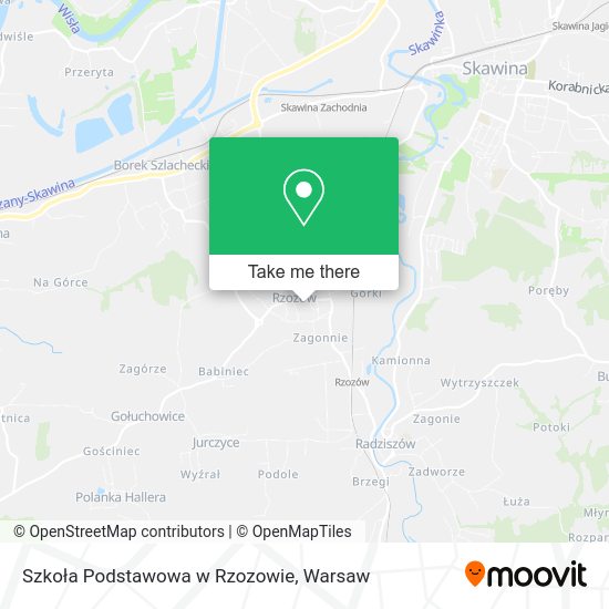 Szkoła Podstawowa w Rzozowie map