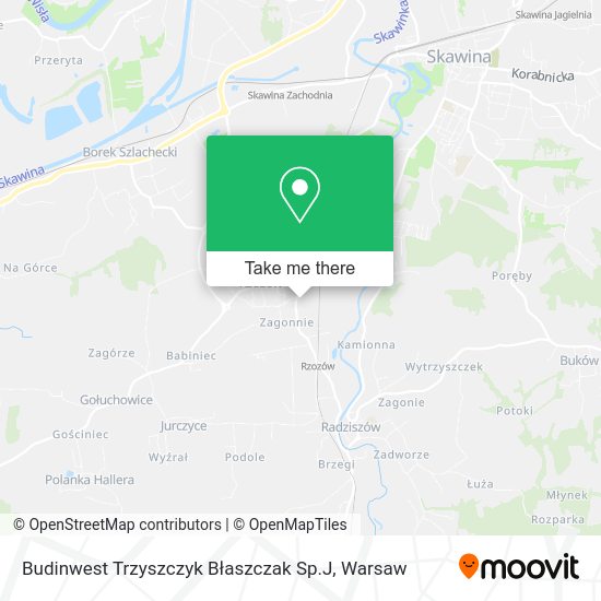 Budinwest Trzyszczyk Błaszczak Sp.J map