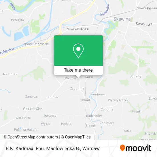 B.K. Kadmax. Fhu. Masłowiecka B. map