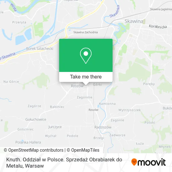 Knuth. Oddział w Polsce. Sprzedaż Obrabiarek do Metalu map