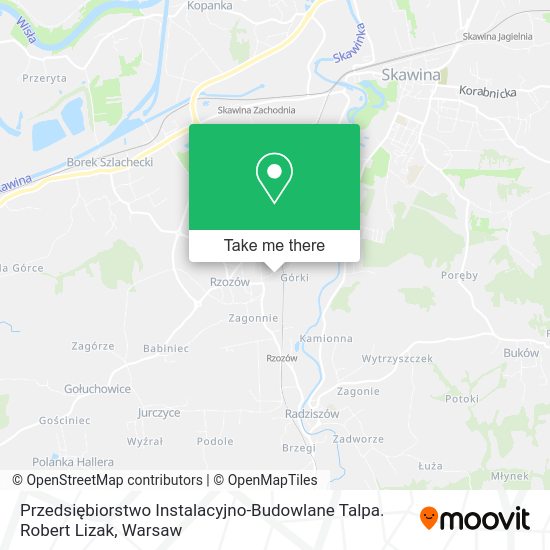 Карта Przedsiębiorstwo Instalacyjno-Budowlane Talpa. Robert Lizak