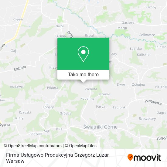 Firma Usługowo Produkcyjna Grzegorz Luzar map