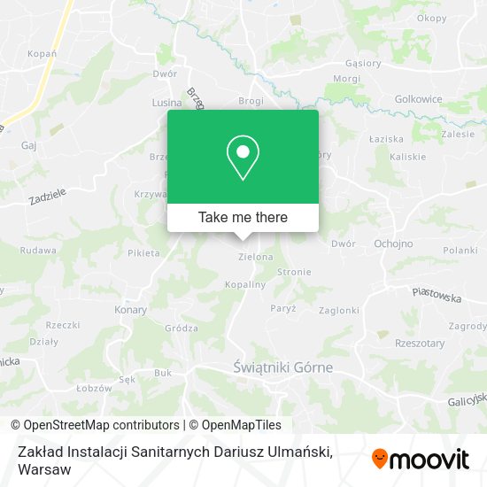 Zakład Instalacji Sanitarnych Dariusz Ulmański map