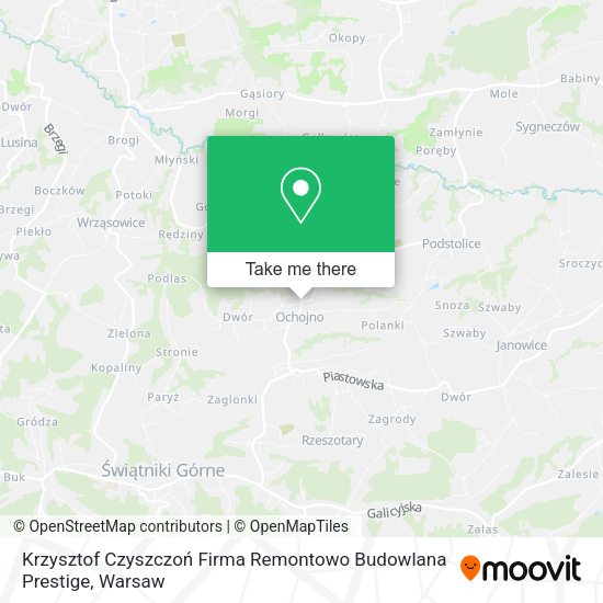 Krzysztof Czyszczoń Firma Remontowo Budowlana Prestige map