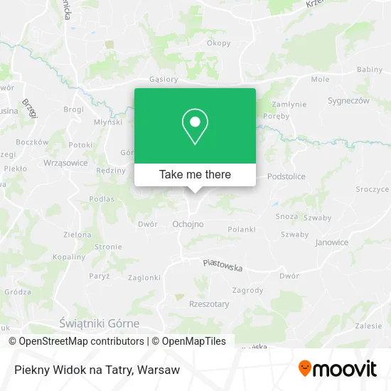 Карта Piekny Widok na Tatry