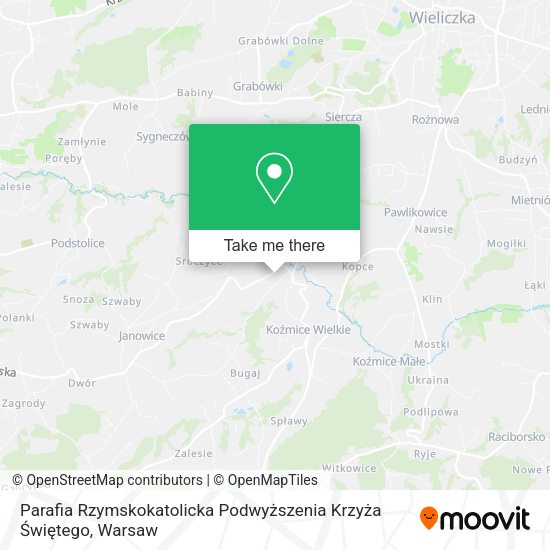 Parafia Rzymskokatolicka Podwyższenia Krzyża Świętego map