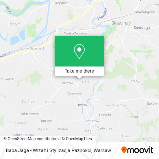 Baba Jaga - Wizaż i Stylizacja Paznokci map