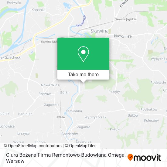 Ciura Bożena Firma Remontowo-Budowlana Omega map