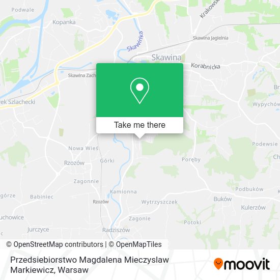 Przedsiebiorstwo Magdalena Mieczyslaw Markiewicz map