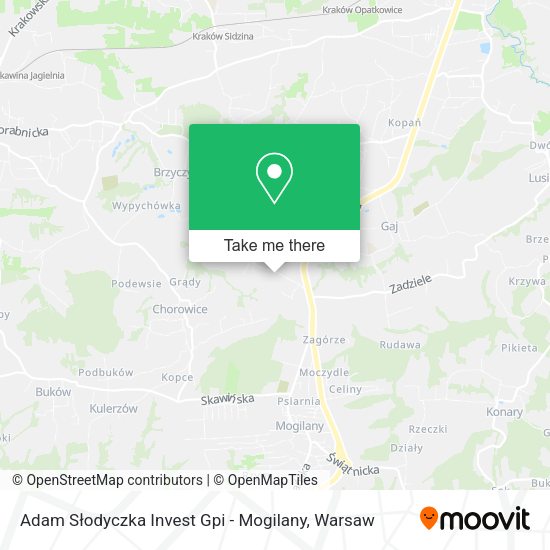 Adam Słodyczka Invest Gpi - Mogilany map