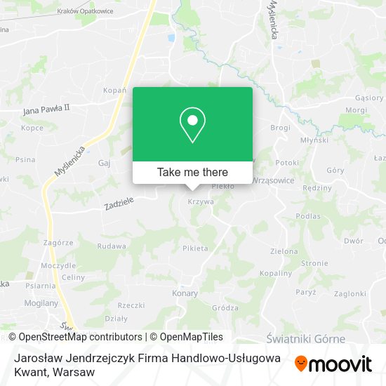 Jarosław Jendrzejczyk Firma Handlowo-Usługowa Kwant map