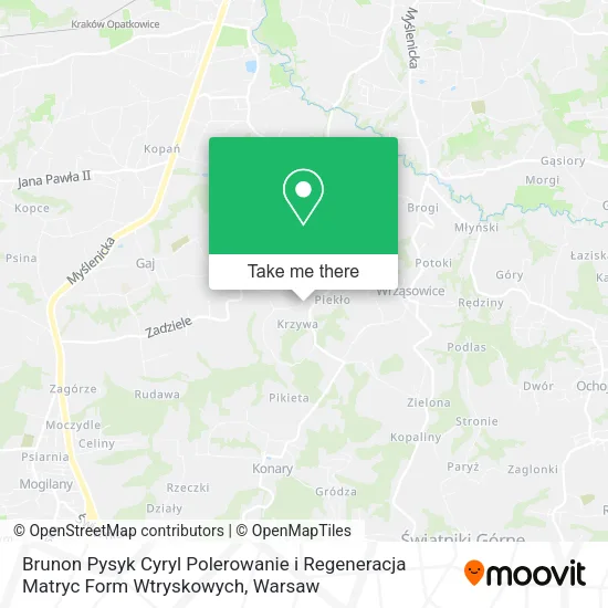 Карта Brunon Pysyk Cyryl Polerowanie i Regeneracja Matryc Form Wtryskowych